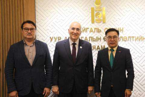БОУАӨ-ийн сайд Б.Батбаатар Бразил Улсаас Монгол Улсад хавсран суух элчин сайд Маркос Безерра Аббот Галваог хүлээн авч уулзав