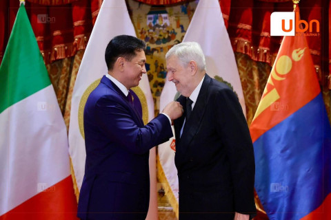 Монгол, Италийн харилцааг хөгжүүлэхэд үнэтэй хувь нэмэр оруулсан иргэдийг шагналаа