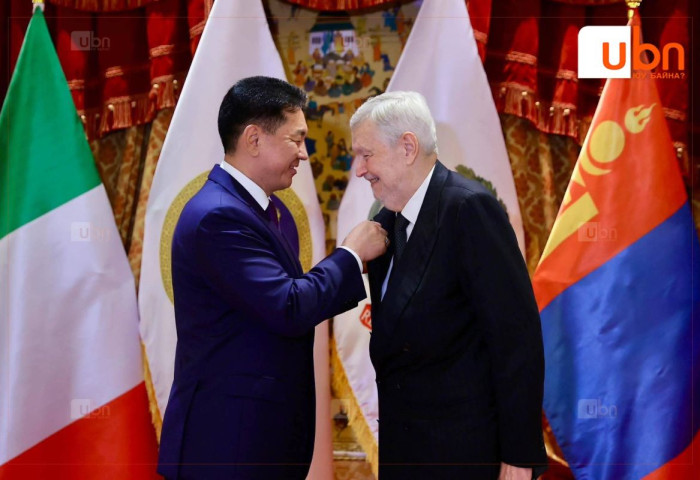 Монгол, Италийн харилцааг хөгжүүлэхэд үнэтэй хувь нэмэр оруулсан иргэдийг шагналаа