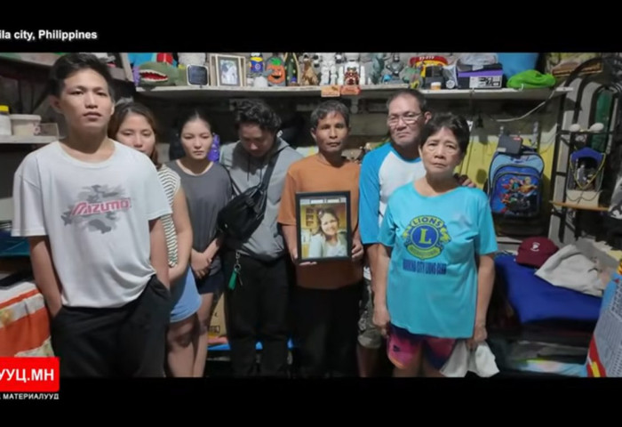 “Эрэл-“ийн Б.Эрдэнэбатын гэрт амиа алдсан гэх филиппин үйлчлэгчийн хань, 2 охины хамт Монголд ирэхээр болжээ