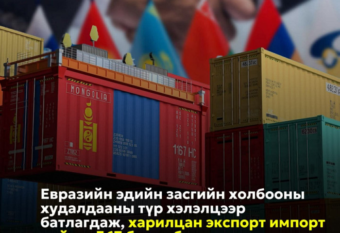 367 нэр төрлийн бараа бүтээгдэхүүн татваргүй экспортлох ЕАЭЗХ-ны худалдааны түр хэлэлцээр баталлаа