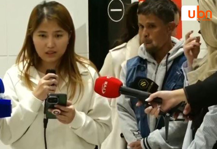 ШУУД: Монголд амиа алдсан Филиппин Улсын иргэн Террил Атиензагийн нөхөр Нило Атиенза охидынхоо хамт мэдээлэл өгч байна