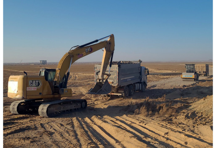 Гашуунсухайт Ганцмод боомтын хил дамнасан төмөр замын төслийн барилга угсралтын ажил хэвийн үргэлжилж байна