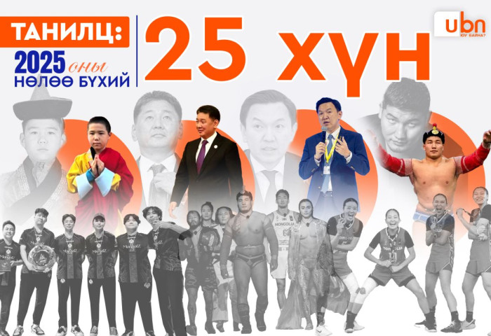UBN: 2025 оны НӨЛӨӨ бүхий 25 ХҮНИЙГ нэрлэж байна