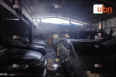 Засварын газарт гал гарч “Prius”, “RX450h”, “Premio” автомашинууд шатжээ