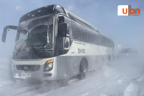 Дорнод Улаанбаатар чиглэлийн нийтийн тээврийг түр зогсоолоо