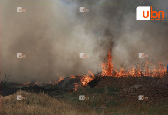 Хээрийн түймэрт 2 га талбай өртөж шатжээ