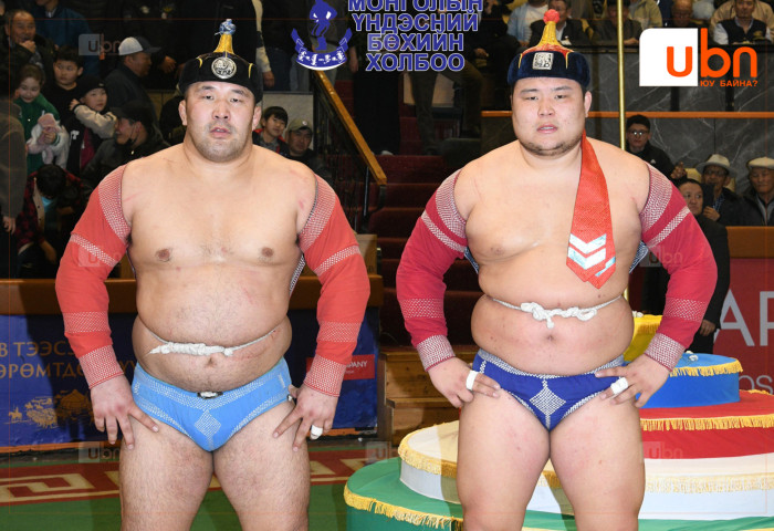 Наурызын барилдаанд улсын заан Д.Хүдэрбулга түрүүллээ