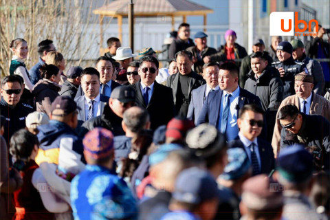 Монгол Улсын Ерөнхийлөгч У.Хүрэлсүх Баян-Өлгий аймагт ажиллаж байна