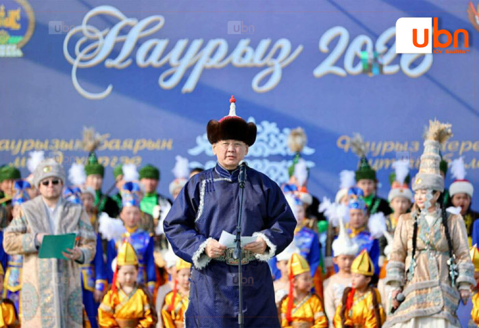 Монгол Улсын Ерөнхийлөгч У.Хүрэлсүх казах түмэнд Наурызын баярын мэндчилгээ дэвшүүллээ