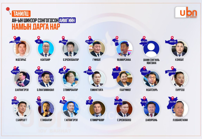 ТАНИЛЦ: АН-ын шинээр сонгогдсон аймгийн намын дарга нар