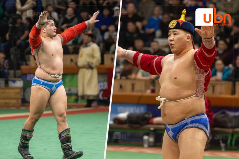 Б.Орхонбаяр тэргүүтэй “Апу Скайтел“ баг Улсын аварга О.Хангай тэргүүтэй “Од групп“ багтай барилдана