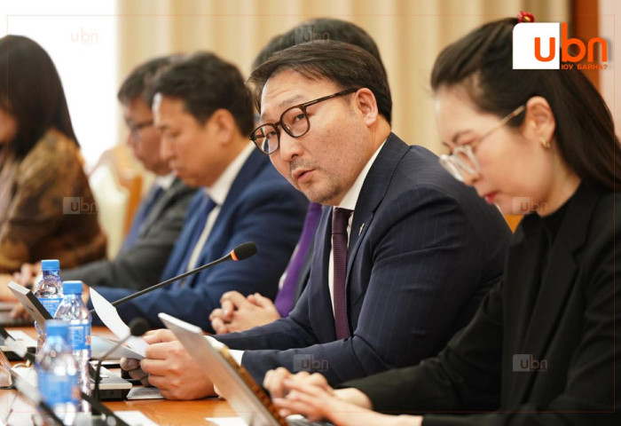 ХҮН намын Зөвлөлийн хуралд УИХ-ын даргад нэр дэвшигч С.Бямбацогт мэдээлэл өгч байна