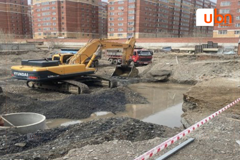 Барилгын суурийн усыг Дунд гол руу нийлүүлж байжээ