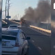 Төв зам дээр автокраны хөдөлгүүр, дотор кабин хэсэг шатаж байсныг УНТРААЖЭЭ