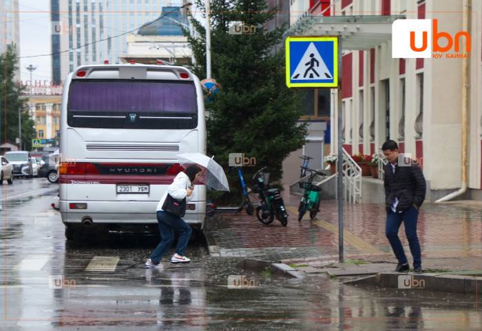 Маргааш Улаанбаатарт 16 хэм дулаан, бага зэргийн бороотой