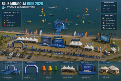 “Blue Mongolia Buir 2026” задгай усанд сэлэлтийн фестивалийг анх удаа зохион байгуулна