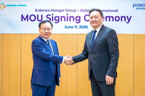 “Эрдэнэс Монгол“ нэгдэл БНСУ-ын “Posco international” корпорацтай хамтын ажиллагааны санамж бичиг байгууллаа