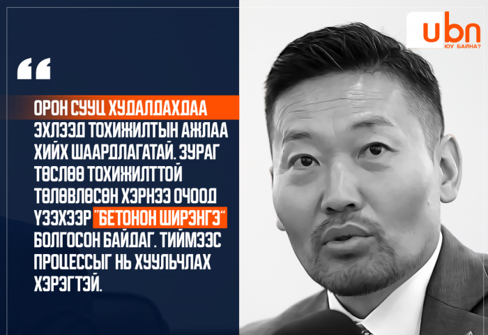 Х.Ганхуяг: Барилга орон сууцыг зураг төслийн дагуу хийх процессыг хуульчлах шаардлагатай