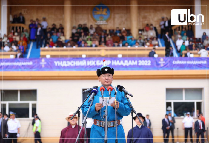 У.ХҮРЭЛСҮХ: Дэлхийд ганцхан “Монгол наадам” өнгө төгөлдөр, цог жавхлан төгс эхэллээ