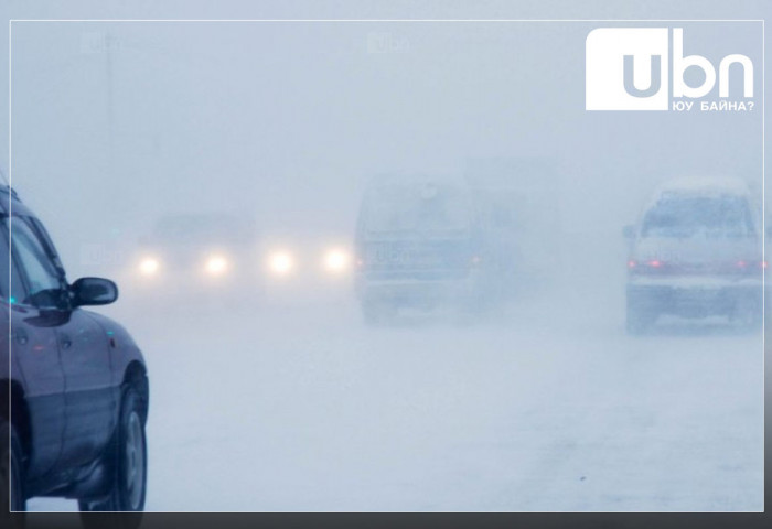 Манхан-Булган-Улсын хил чиглэлийн авто зам цасан шуурганы улмаас хаагджээ