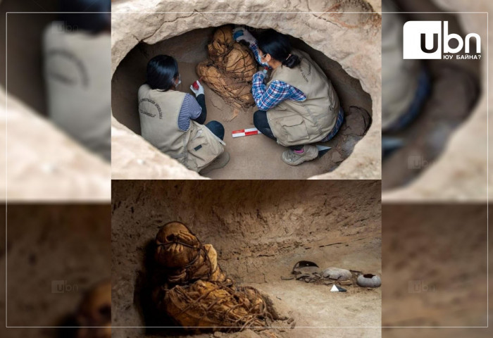 Археологичид Перугаас 800 гаруй жилийн настай муми олжээ